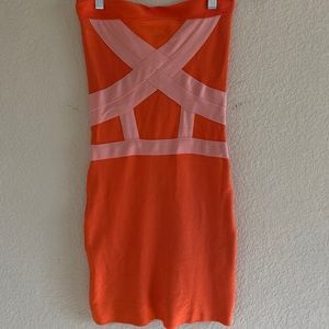 Strapless bodycon dress